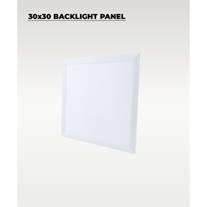 24w 30x30 Backlight Led Panel Armatür Beyaz Işık 2 Adet