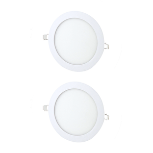 15w Sıva Altı Yuvarlak Slim Led Panel Beyaz Işık 2 Adet