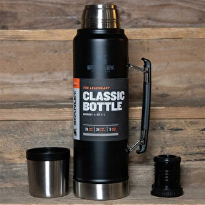 Klasik Vakumlu Çelik Termos 1 Lt Matte Black 10 08266 002