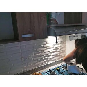 Nw55 Beyaz Opak Kendinden Yapışkanlı Duvar Paneli 3d Duvar Kağıdı