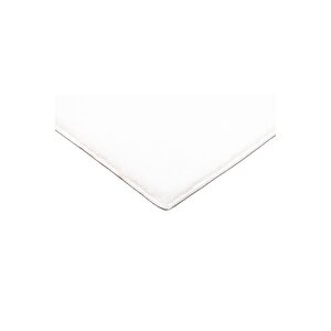Modern Dekoratif Halı Jel Kaymaz Taban  Peluş  Puffy  Beyaz Post Halı 01 80x120 cm