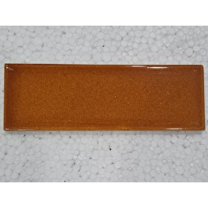 7x21 Cm Düz Karamel Çini Seramik