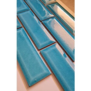 Armada Çini 7x21 Cm Metro Turkuaz  Çini Seramik 1 Adet