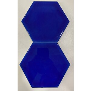 Armada Çini 15 X 17 Cm Düz Kobalt Altıgen Seramik