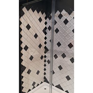 Armada Çini 12x12 Ottoman Rölyefli Arabesk Beyaz Çini