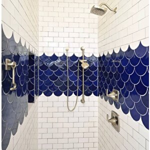 Armada Çini 17x17 Cm Kobalt Balık Pulu Seramik