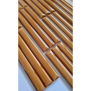 Armada Çini 7x21 Cm Bambu Karamel Çini Seramik