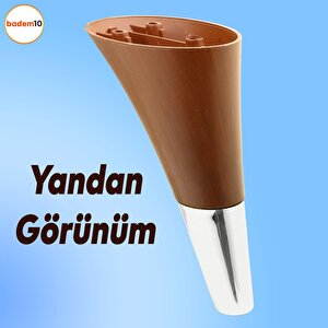 Clara 6'lı Set Mobilya Koltuk Kanepe Konsol Yatak Tv Ünite Destek Ayağı 18 Cm Ayakları Kahverengi