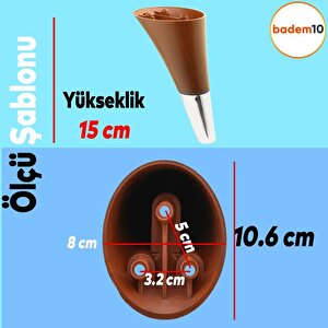 Clara Mobilya Kanepe Sehpa Tv Ünitesi Baza Koltuk Ayağı Kahverengi Ceviz Krom Renk 15 Cm (4 Adet)