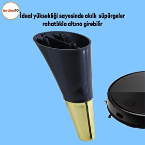 Clara 6'lı Set Mobilya Koltuk Kanepe Konsol Yatak Tv Ünite Destek Ayağı 18 Cm Ayakları Siyah