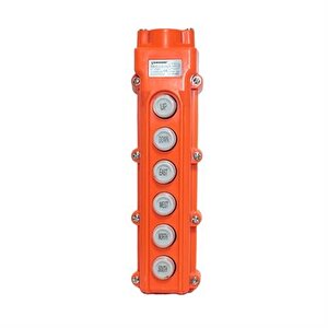 Evk-6 Tek Hızlı 6'lı Plastik Vinç Kumanda Butonu