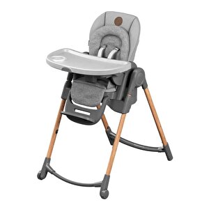 Maxi-cosi Minla 6&#039;sı Bir Arada  Ahşap Görünümlü Mama Sandalyesi Essential Grey