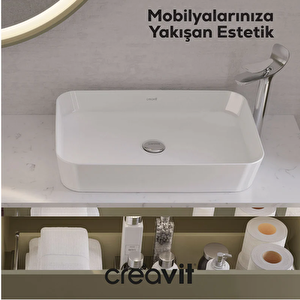 Lp060 Loop Dikdörtgen Çanak Lavabo 60 Cm
