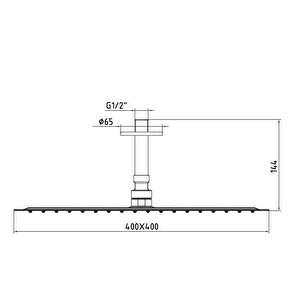 Eca İnce Duş Başlığı Tepe Duşu 102145015