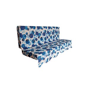 Mi̇rzade Sofa Soft Kumaş Tentesi̇z 28 Dns Sünger  Salincak Mi̇nderi̇-sofa Salıncak Turkuaz Altıgen
