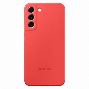 Samsung Galaxy S22+ Silikon Kılıf Kırmızı(samsung Türkiye Garantili)