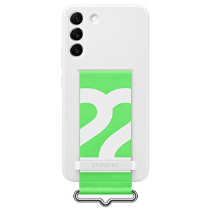 Galaxy S22+ Kayışlı Silikon Kılıf Beyaz(samsung Türkiye Garantili) Beyaz
