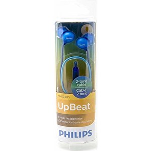 Philips She2405bl Upbeat Kablolu Kulakiçi Mikrofonlu Kulaklık Mavi