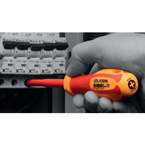 Ceta Form  2,5 X 75 Mm 1000 Volt Vde Izoleli Düz Tornavida G01-025-075