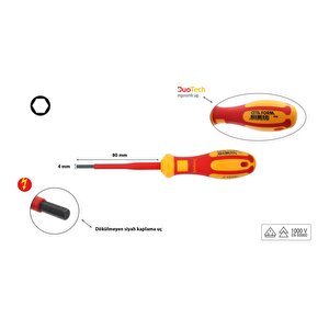 Ceta Form 4 Mm 1000 Volt Vde İzoleli Allen Tornavida G06-040-080