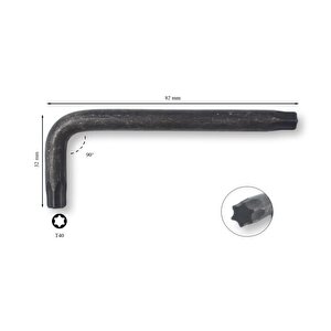 Ceta Form T40 Torx Allen (alyan) Anahtar