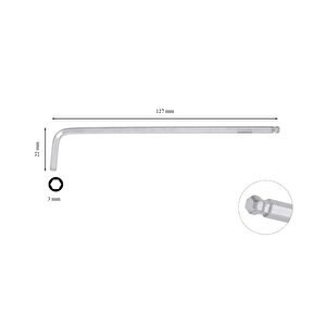 Ceta Form 3 Mm L Topbaş Allen (alyan) Anahtar