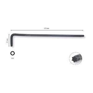 Ceta Form T15 L Uzun Torx Allen (alyan) Anahtar 715l