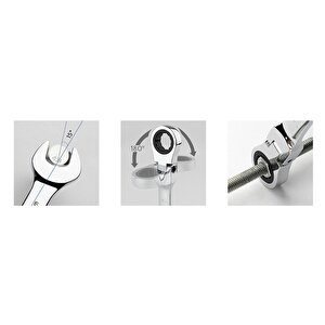 Ceta Form 18 Mm Mafsallı Cırcırlı Kombine Anahtar B06-18