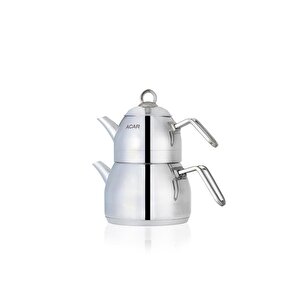 Alexi Maxi Çelik Çaydanlık Takımı