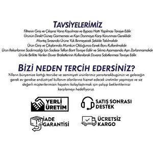 Daire Bina Sayaç Girişi 10" İnc 2 Aşama Su Arıtma Cihazı ( Pas , Koku , Klor Önleyici Yumuşatma Sistemi )