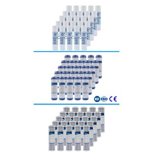 Açık Kasa Su Arıtma Cihazı Toptan Filtre Seti ( 25 Takım )