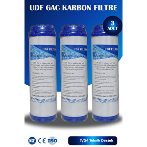 Açık Kasa Su Arıtma Cihazı Udf Gac Karbon Filtre (3 Adet)