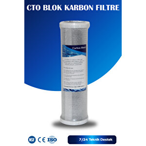 Açık Kasa Su Arıtma Cihazı 10" İnc Cto Blok Karbon Filtre