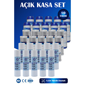 Açık Kasa Su Arıtma Cihazı Filtresi Avantaj Paket 10 Takım