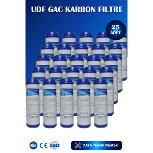Açık Kasa Su Arıtma Cihazı 10'' Inch Udf Gac Karbon Filtre (25 ADET)