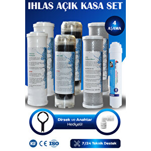 İhlas Su Arıtma Cihazı Uyumlu 4 Aşama Yıllık Filtre Seti