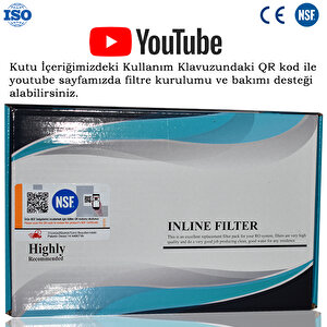 Kapalı Kasa Su Arıtma Cihazı Uyumlu Nsf'li Özel Seri 5 Aşamalı Vontron Membranlı Inline Filtre Seti