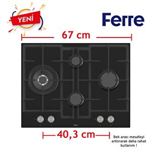 Ferre Fryart Serisi Airfry Pişirme Siyah Set (ed075 + Xe63cs +d080 )
