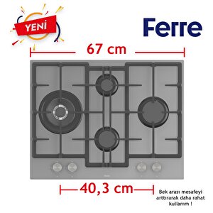 Ferre Fryart Serisi Airfry Pişirme Gri Set (ed078 + Xe63cpr +d079 )