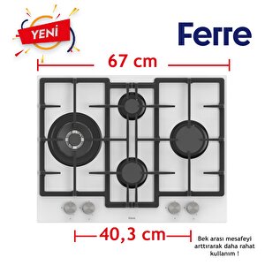 Ferre Fryart Serisi Airfry Pişirme Beyaz Set (ed076 + Xe63cb +d064 )