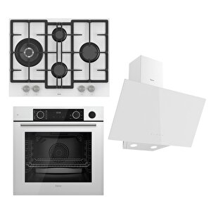 Ferre Steamart&fryart Serisi Buharlı Pişirme Beyaz Set (ed076 + Xe64cb +d078 )
