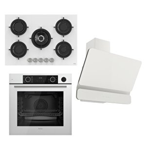 Ferre Steamart&fryart Serisi Buharlı Pişirme Beyaz Set (rs036 + Xe64cb +d081 )