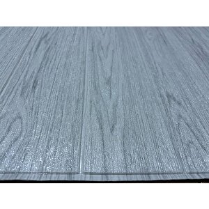 Kendinden Yapışkanlı Gri Ahşap Desen Esnek Sünger Duvar Paneli