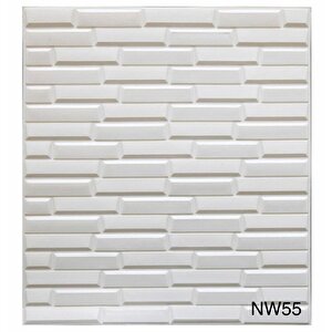 Nw55 Beyaz Opak Kendinden Yapışkanlı Duvar Paneli 3d Duvar Kağıdı