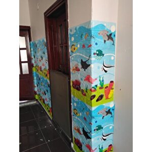 70x77cm (0,53m2) Kendinden Yapışkanlı Çocuk Odası Esnek Sünger Duvar Paneli