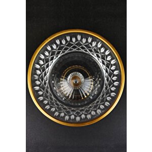 Digithome Cam Servis Ve Sunum Kasesi Gold Yaldızlı 15 Cm