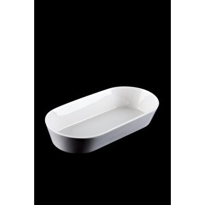 Bianco Perla Porselen Kayık Oval Kase - 32.4 Cm