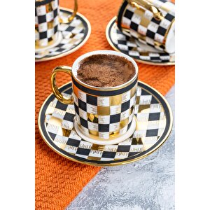 Markei 6 Kişilik Kahve Fincanı Takımı - 90 Ml