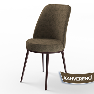 Pir Serisi 80x130 Siyah Mermer Desen Ceviz Ayak Masa Takımı 4 Kahverengi Sandalye Ve 1 Bench