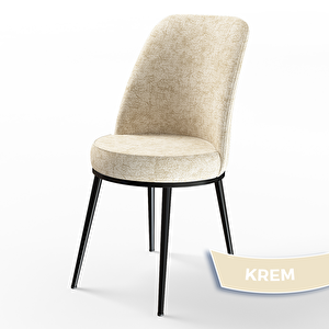 Pir Serisi 80x130 Siyah Mermer Desen Masa Takımı 4 Krem Sandalye Ve 1 Bench